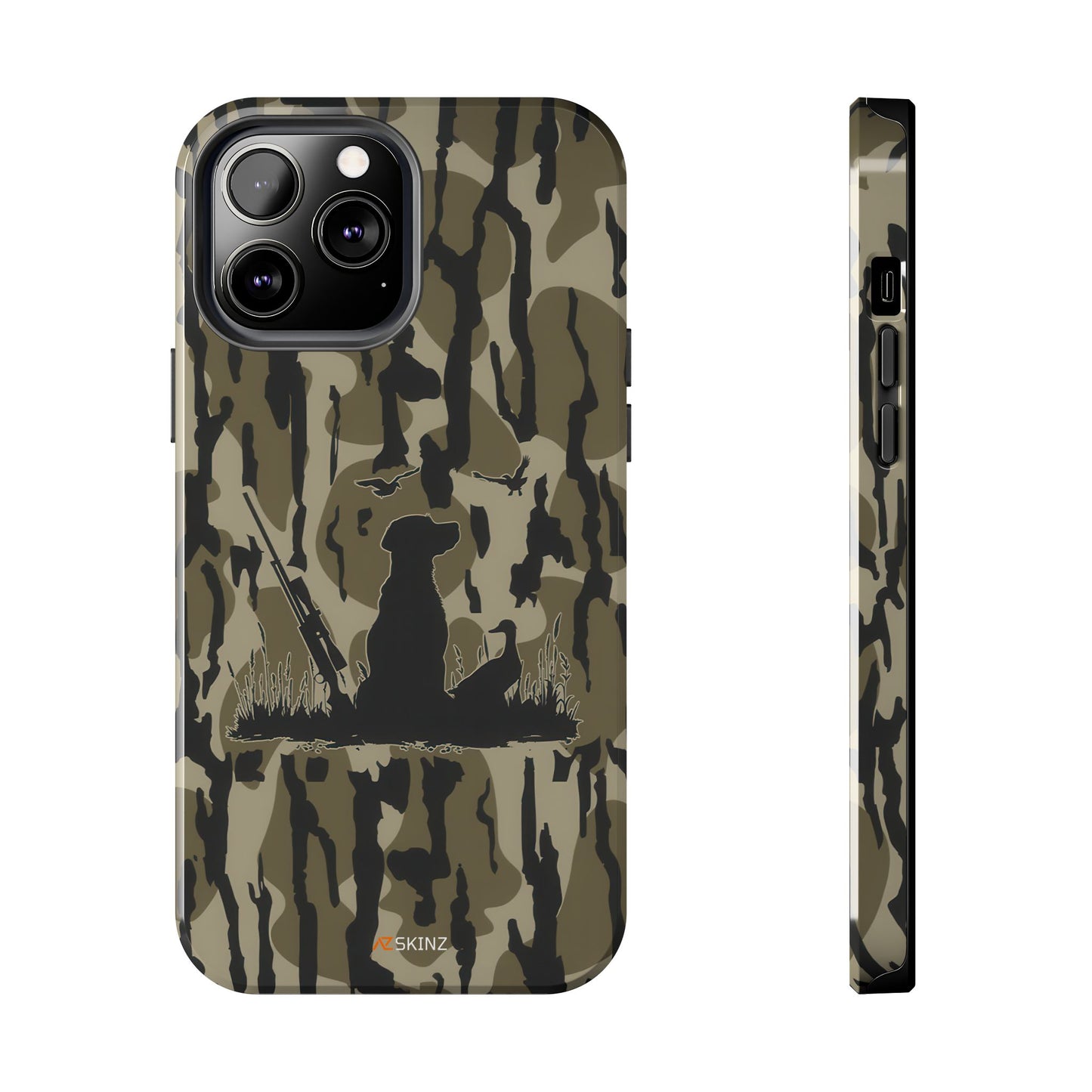 VINTAGE DUCK HUNTING CAMO TOUGH PHONE CASE – DOG HUNTER GIFT
