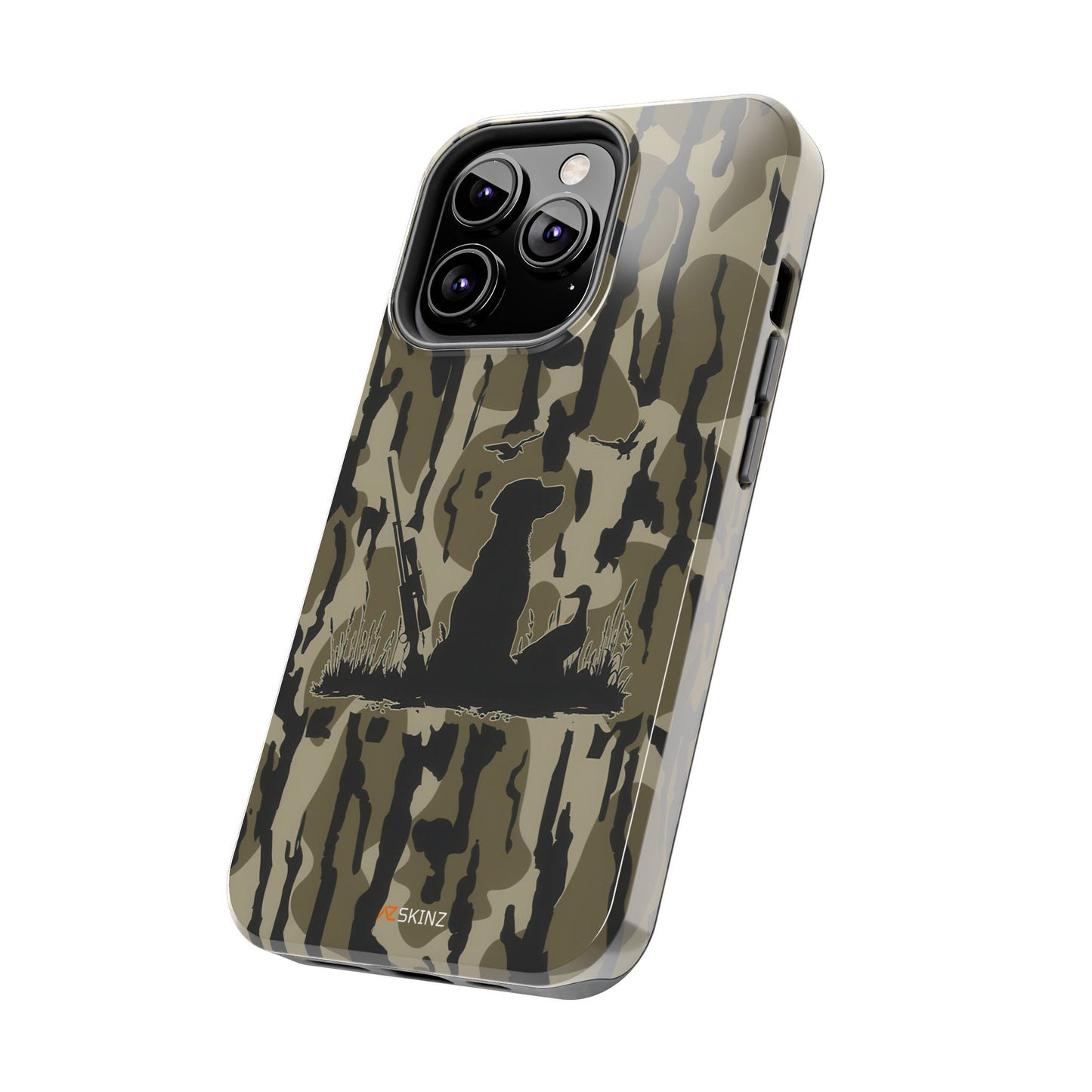 VINTAGE DUCK HUNTING CAMO TOUGH PHONE CASE – DOG HUNTER GIFT