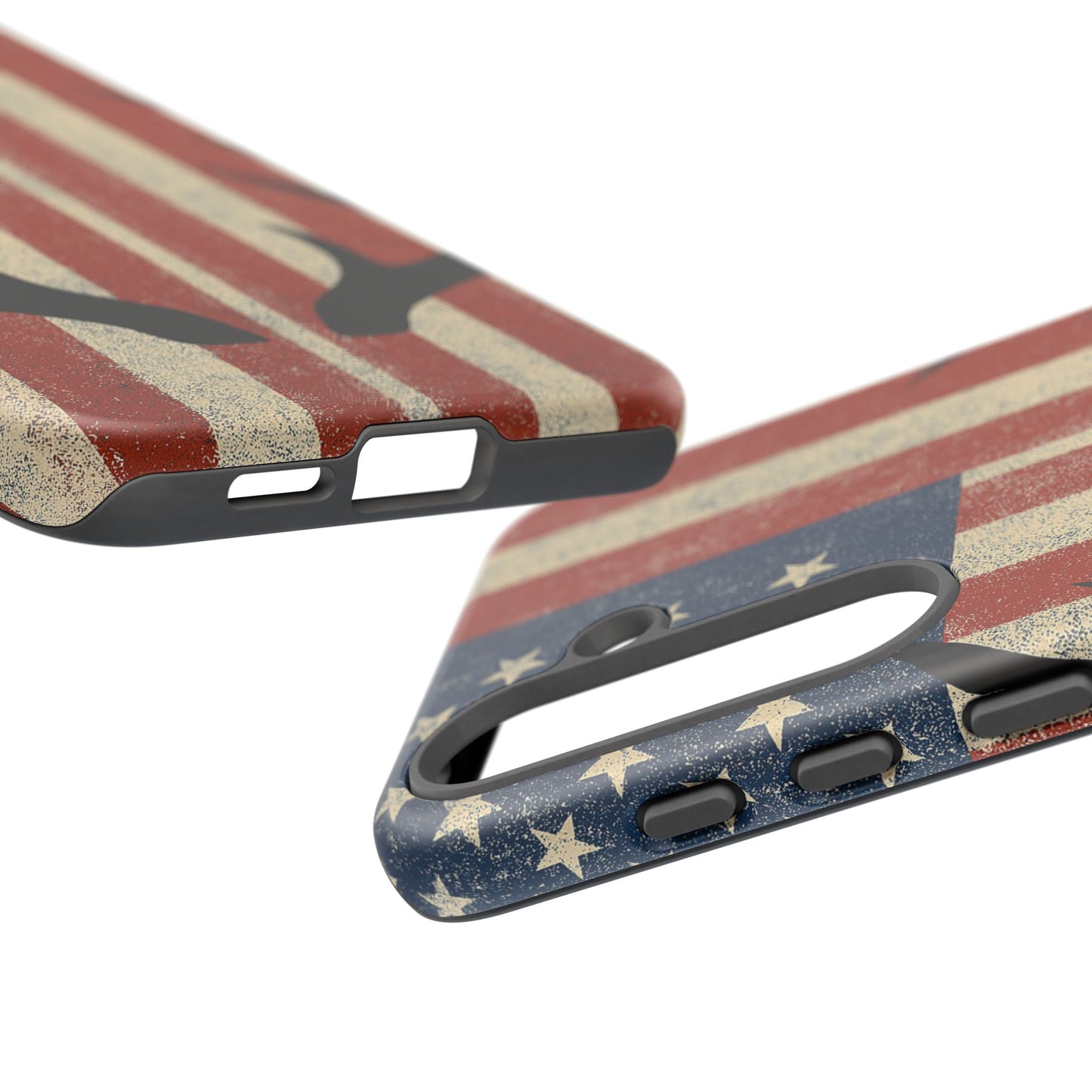 Deer Hunting American Flag Tough Phone Case