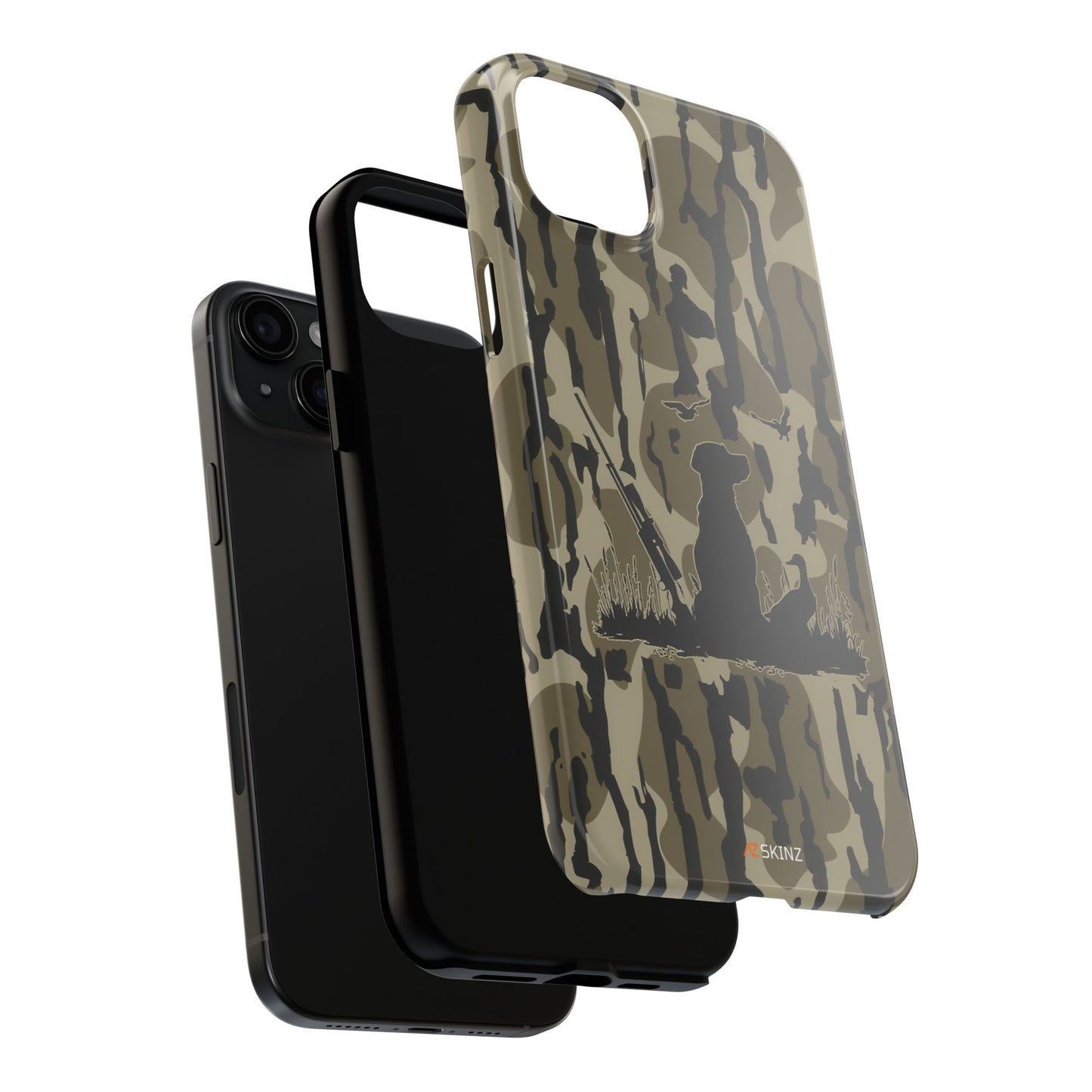 VINTAGE DUCK HUNTING CAMO TOUGH PHONE CASE – DOG HUNTER GIFT