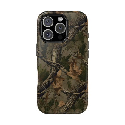Camouflage Tree Pattern Tough Phone Case