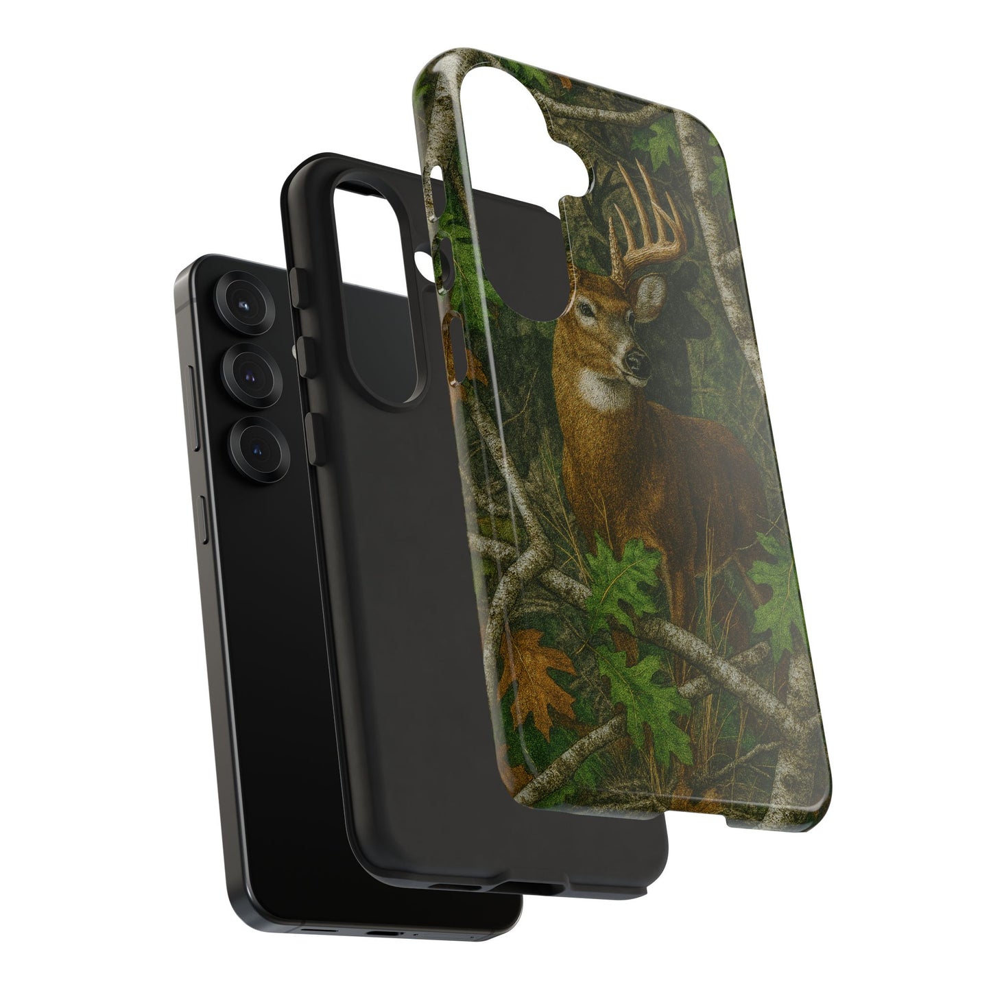 Deer Vintage Tree Camouflage Tough Phone Case