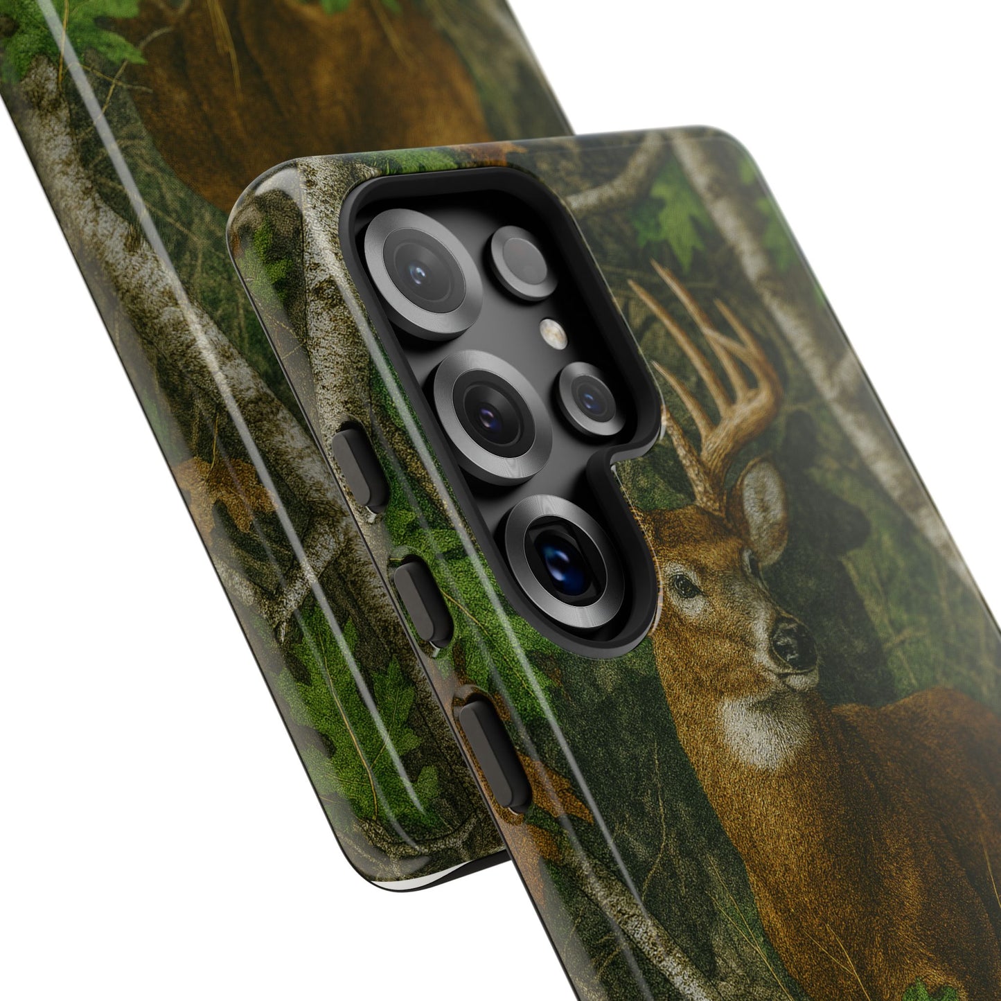 Deer Vintage Tree Camouflage Tough Phone Case