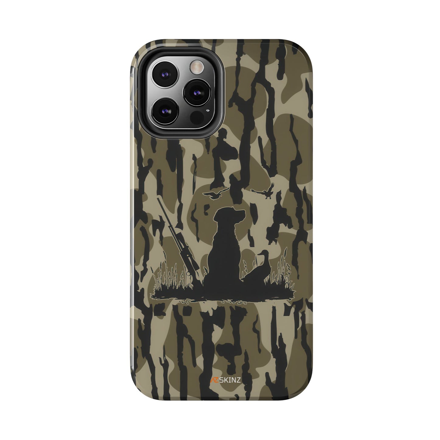 VINTAGE DUCK HUNTING CAMO TOUGH PHONE CASE – DOG HUNTER GIFT
