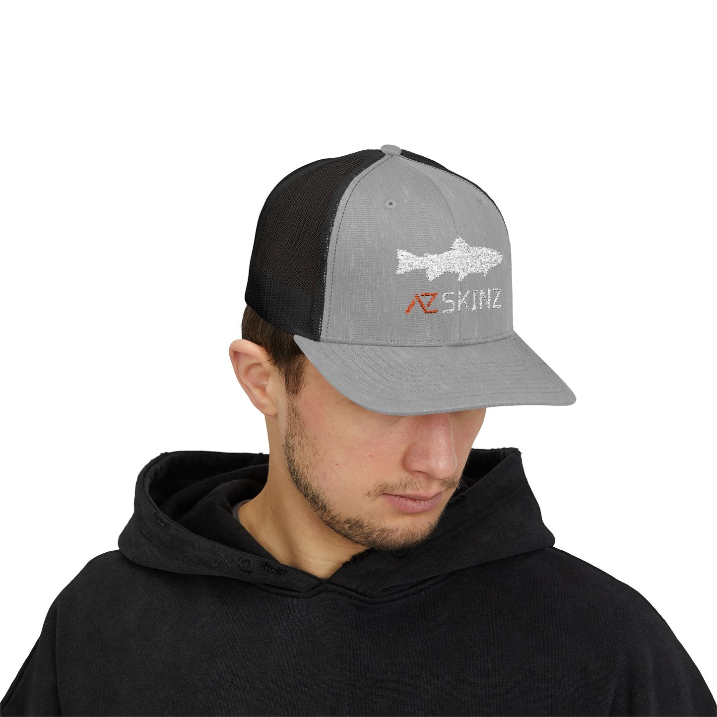 Mountain Trout Flat Brim Trucker Cap