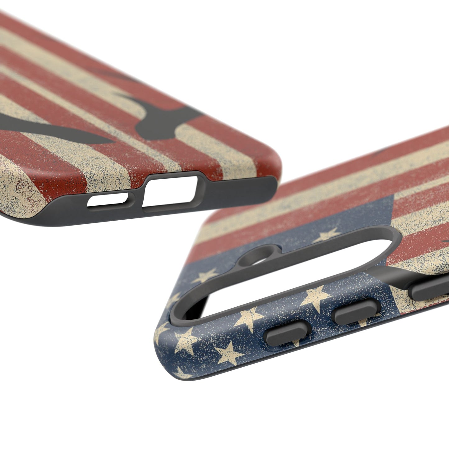 Deer Hunting American Flag Tough Phone Case