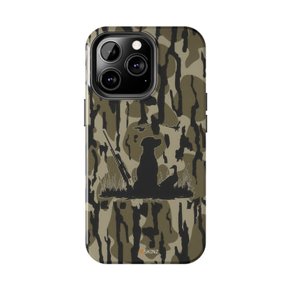 VINTAGE DUCK HUNTING CAMO TOUGH PHONE CASE – DOG HUNTER GIFT
