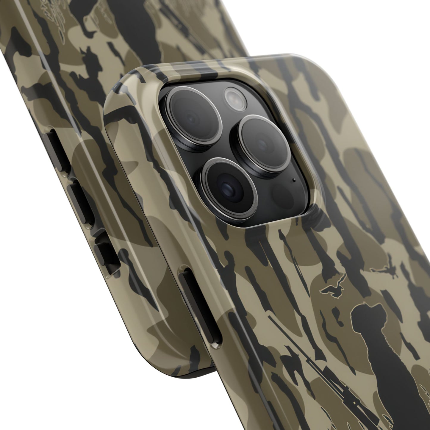 VINTAGE DUCK HUNTING CAMO TOUGH PHONE CASE – DOG HUNTER GIFT