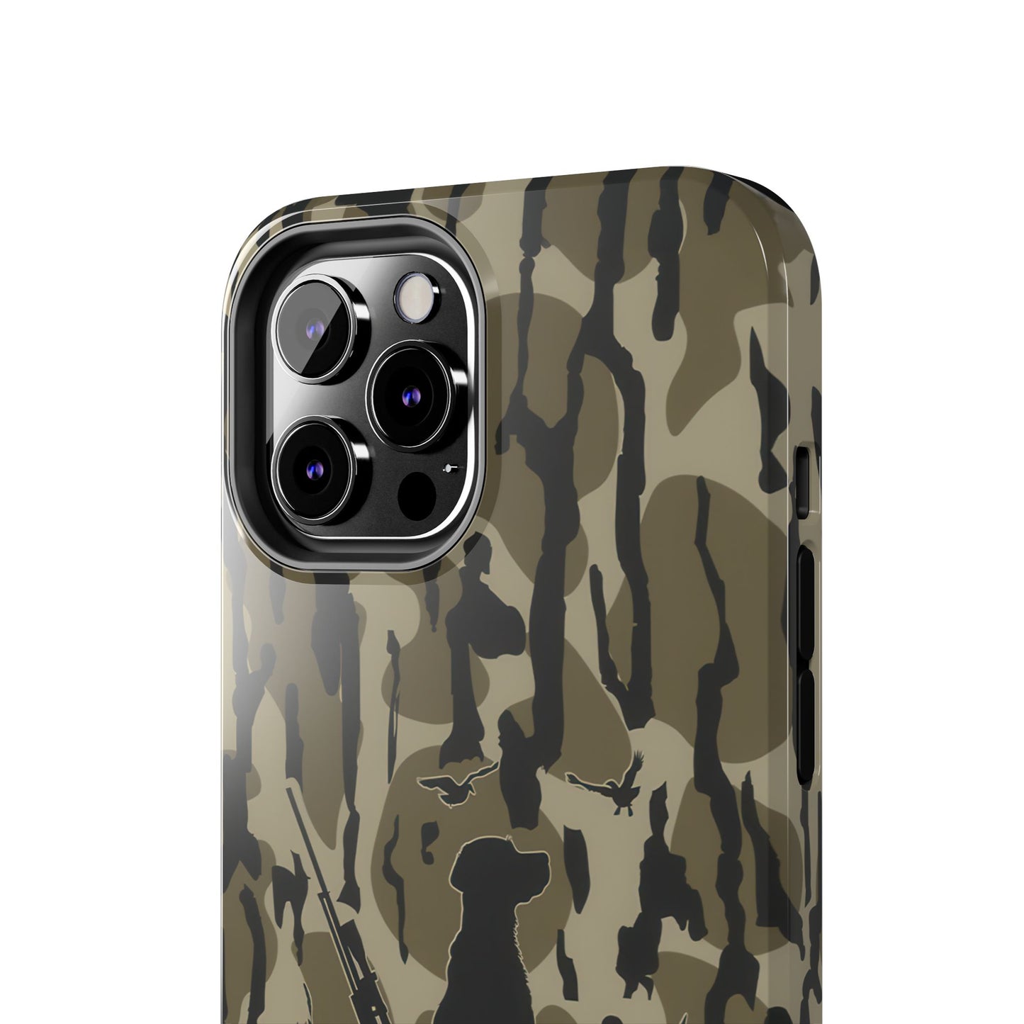 VINTAGE DUCK HUNTING CAMO TOUGH PHONE CASE – DOG HUNTER GIFT