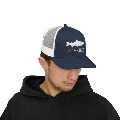 Mountain Trout Flat Brim Trucker Cap