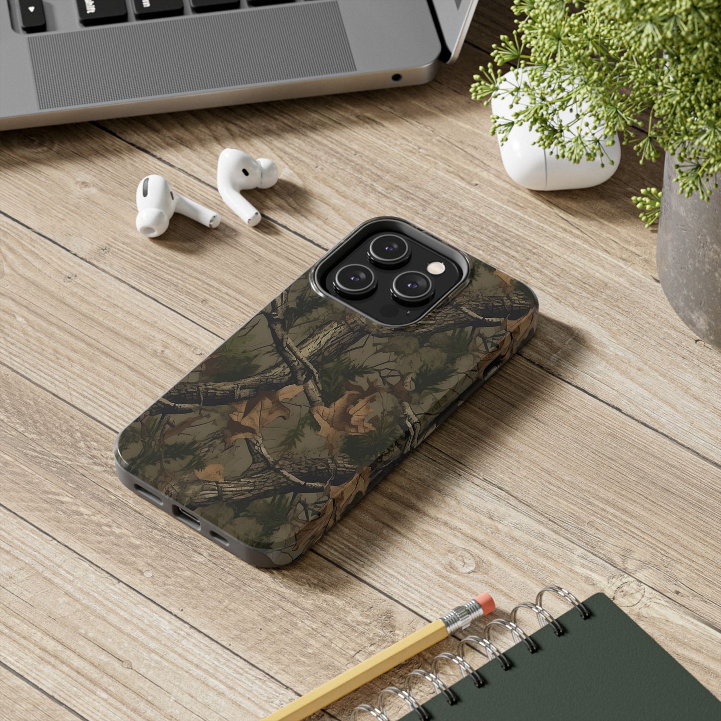 Camouflage Tree Pattern Tough Phone Case
