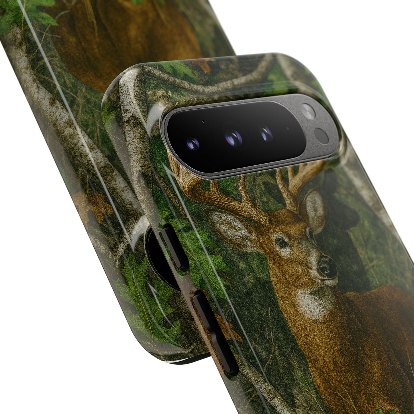 Deer Vintage Tree Camouflage Tough Phone Case