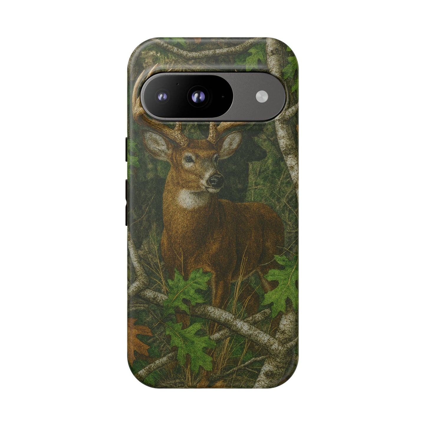 Deer Vintage Tree Camouflage Tough Phone Case
