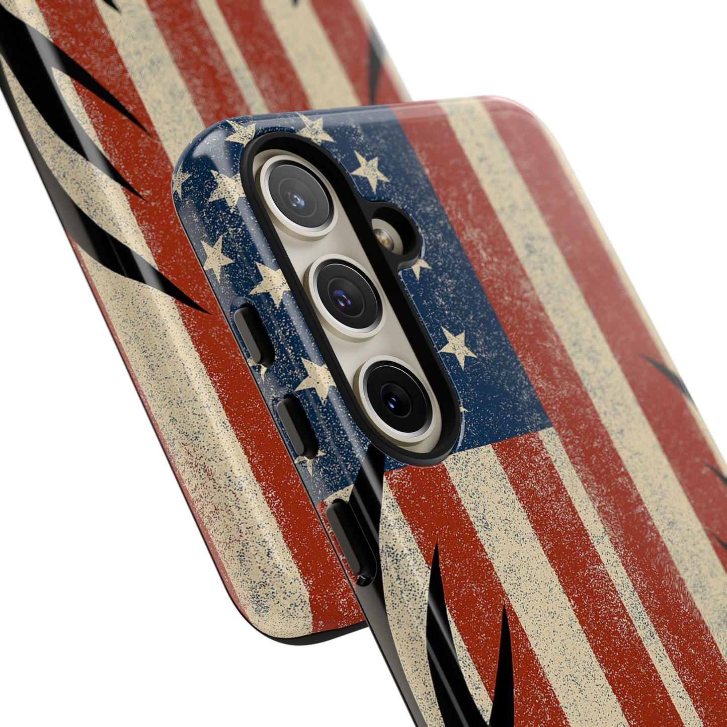 Deer Hunting American Flag Tough Phone Case