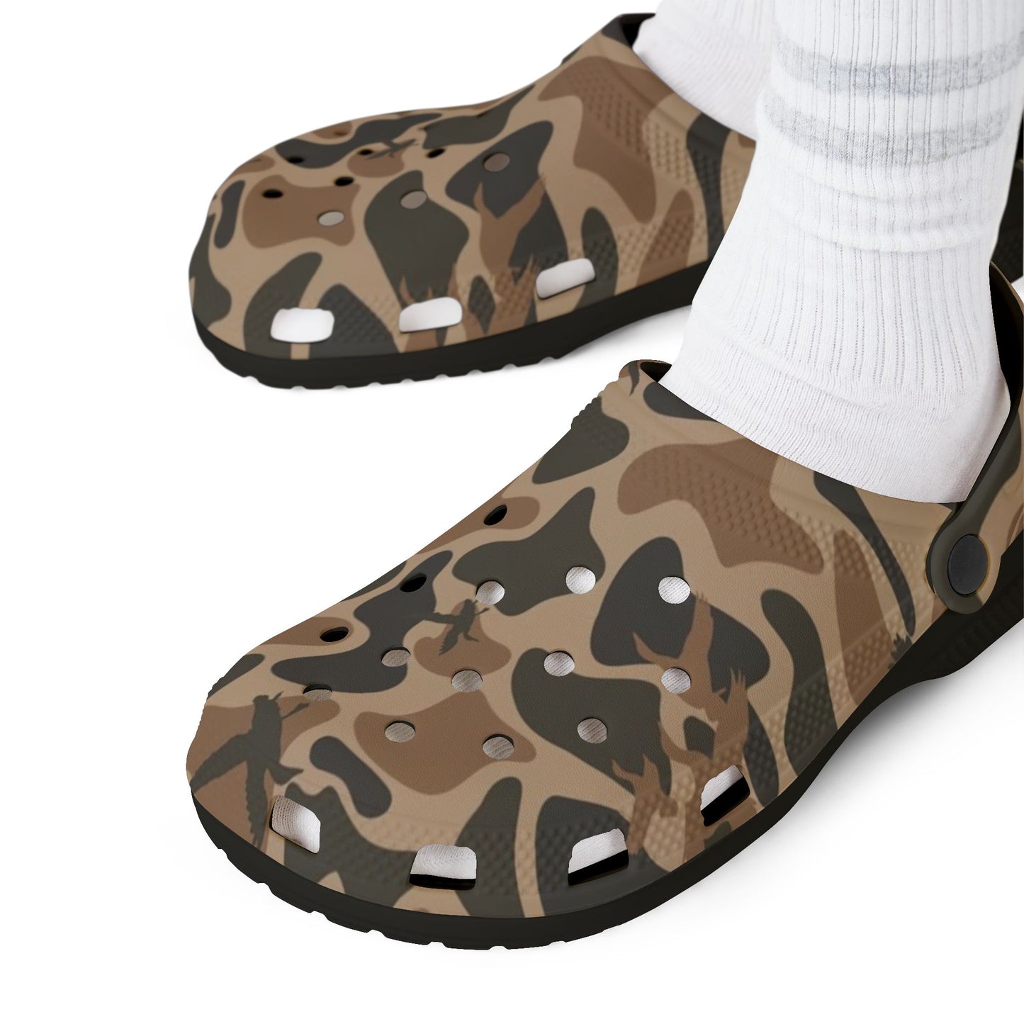 Old School Camo EVA Foam Slip-On Shoes