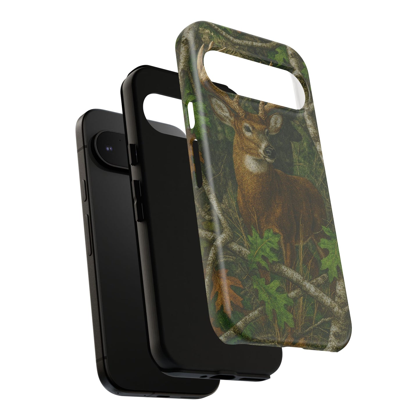 Deer Vintage Tree Camouflage Tough Phone Case
