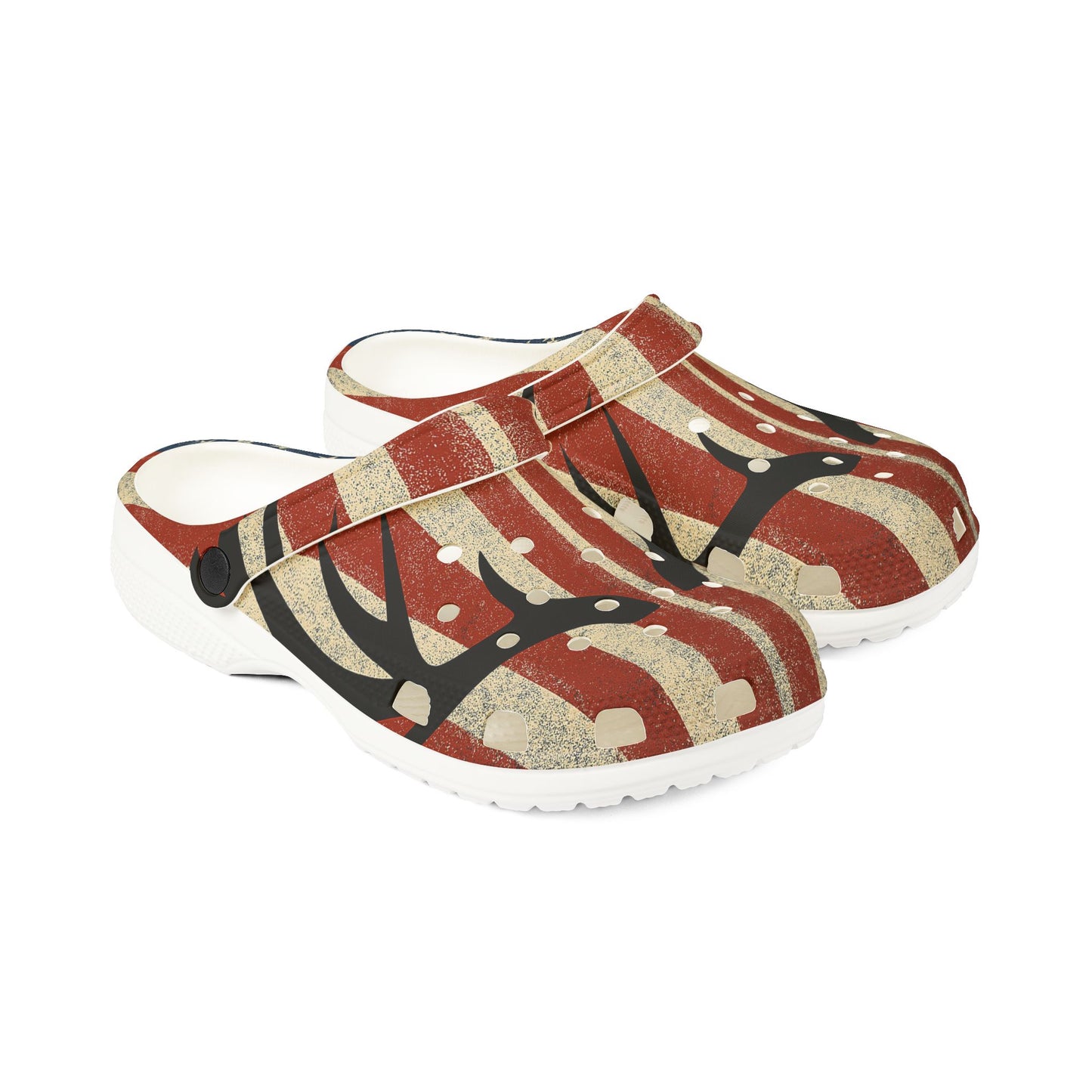 Deer Patriotic EVA Foam Rubber Shoes