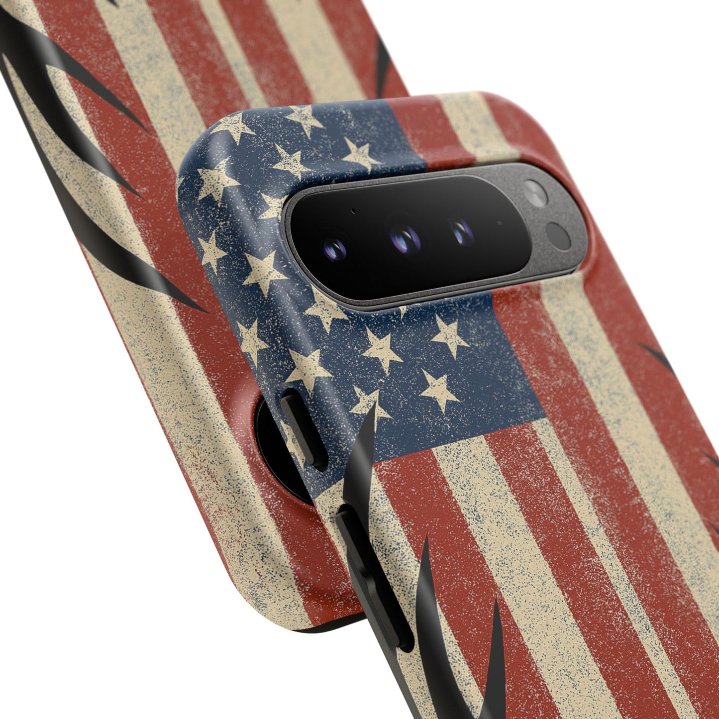 Deer Hunting American Flag Tough Phone Case