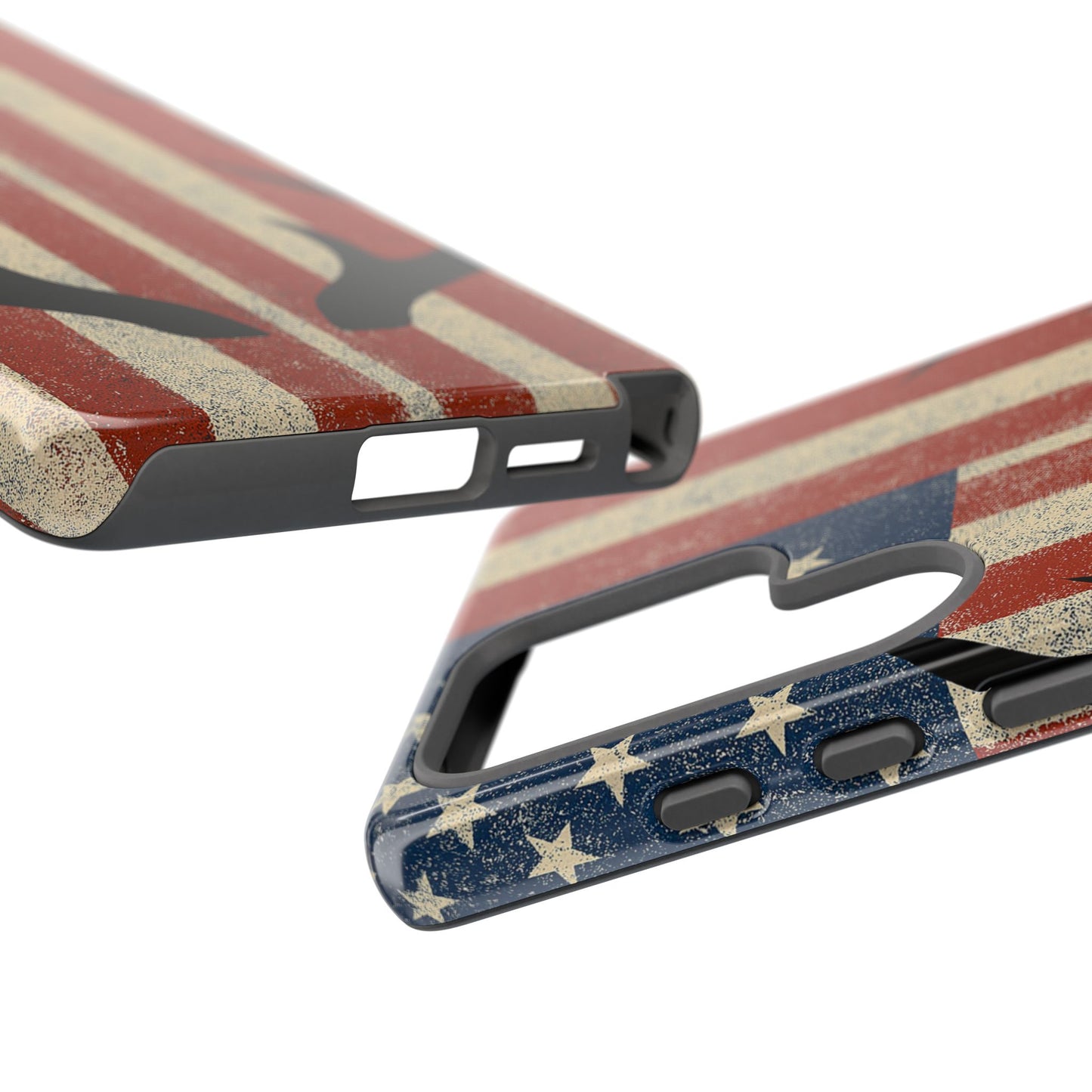 Deer Hunting American Flag Tough Phone Case
