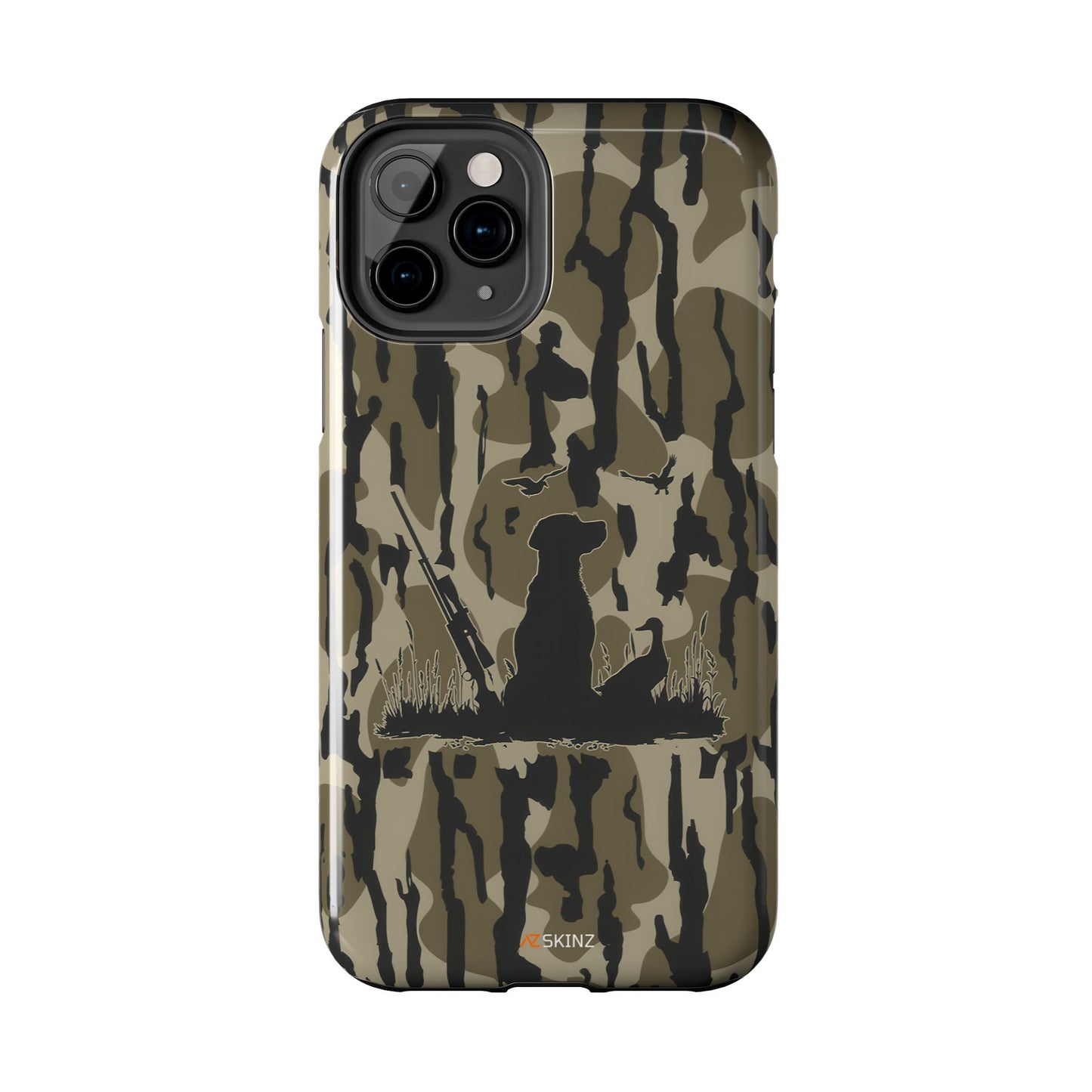 VINTAGE DUCK HUNTING CAMO TOUGH PHONE CASE – DOG HUNTER GIFT