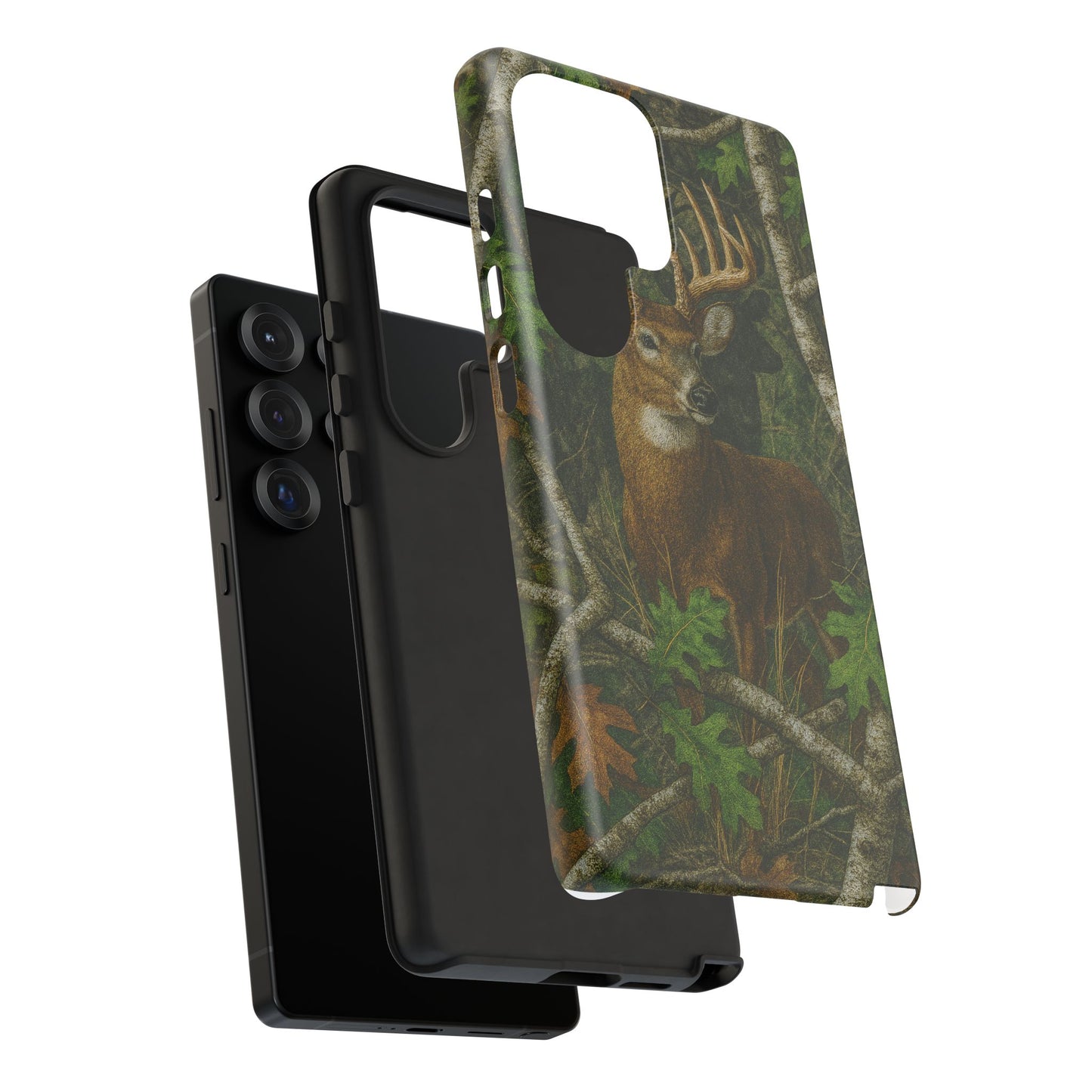 Deer Vintage Tree Camouflage Tough Phone Case