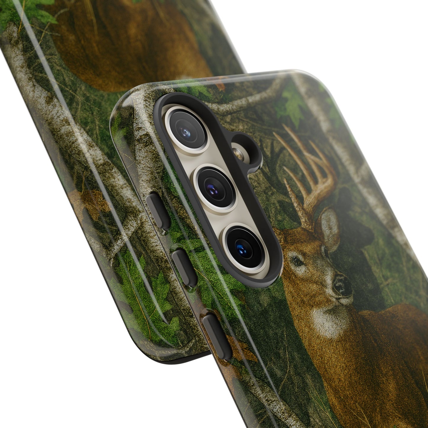 Deer Vintage Tree Camouflage Tough Phone Case
