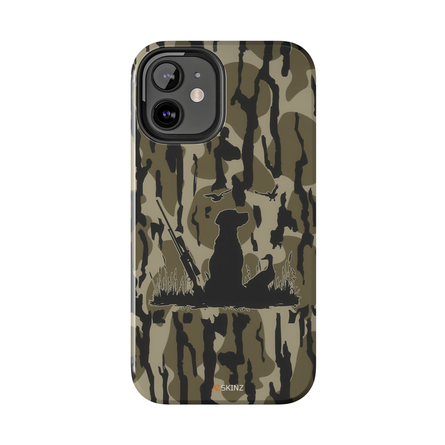 VINTAGE DUCK HUNTING CAMO TOUGH PHONE CASE – DOG HUNTER GIFT