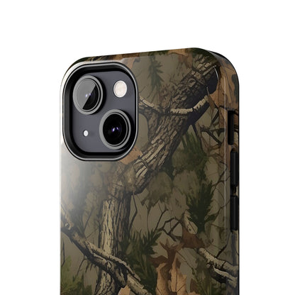 Camouflage Tree Pattern Tough Phone Case