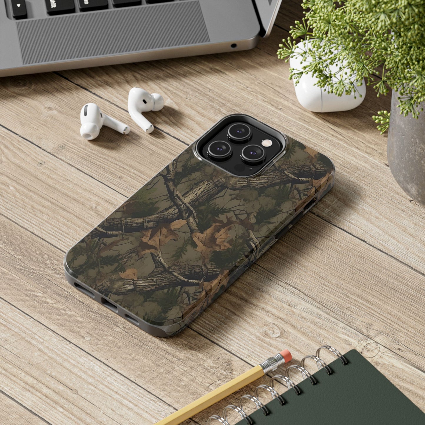 Camouflage Tree Pattern Tough Phone Case