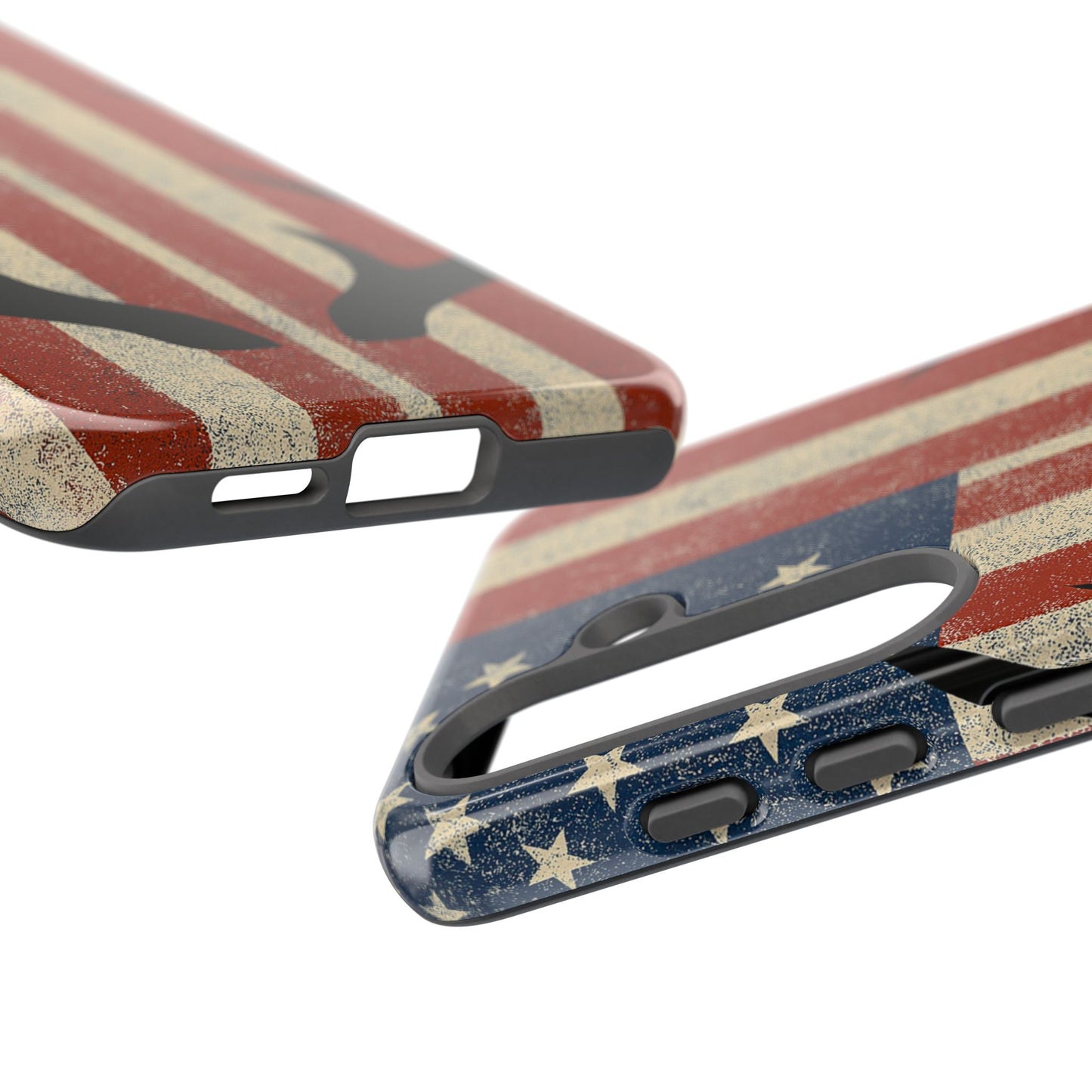 Deer Hunting American Flag Tough Phone Case