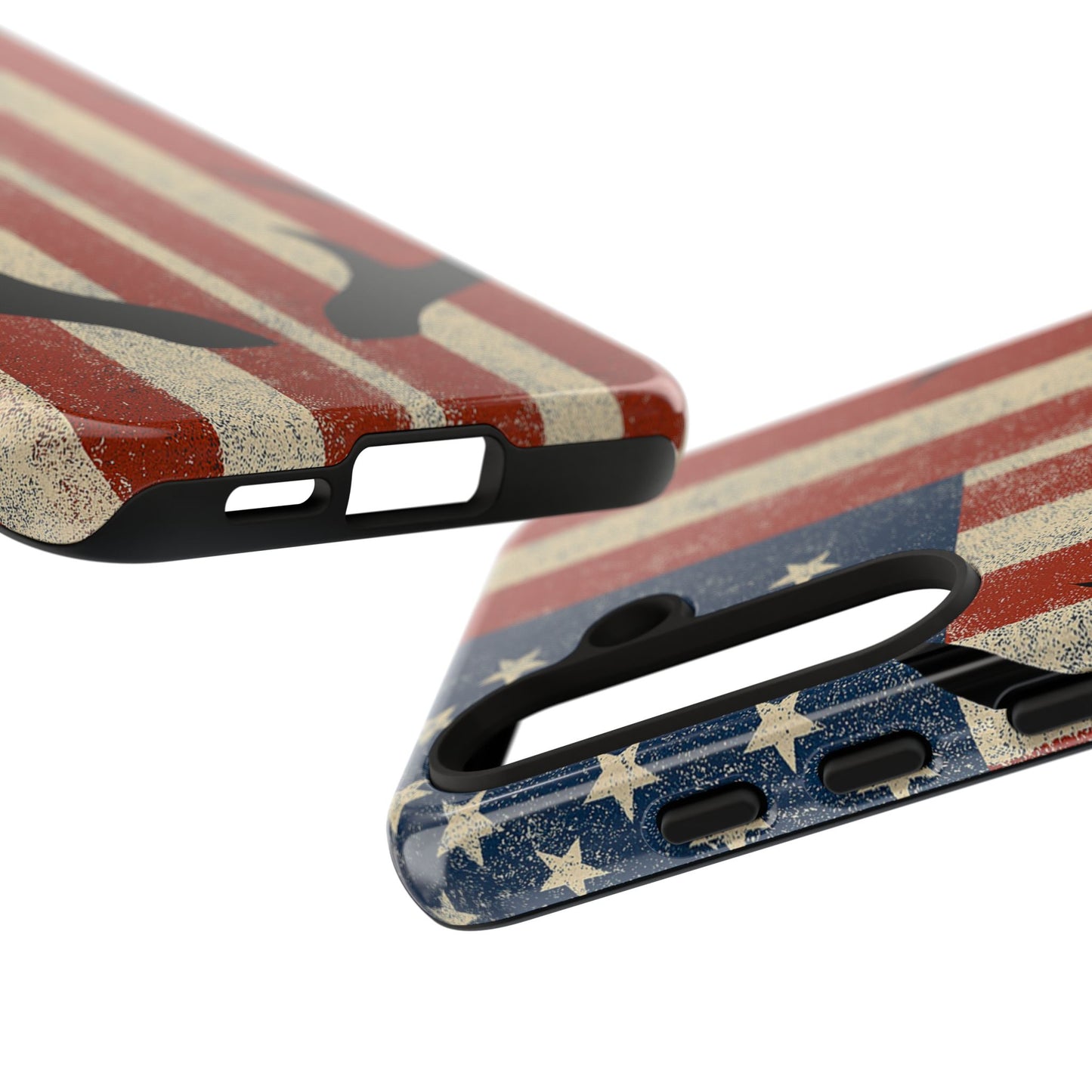 Deer Hunting American Flag Tough Phone Case