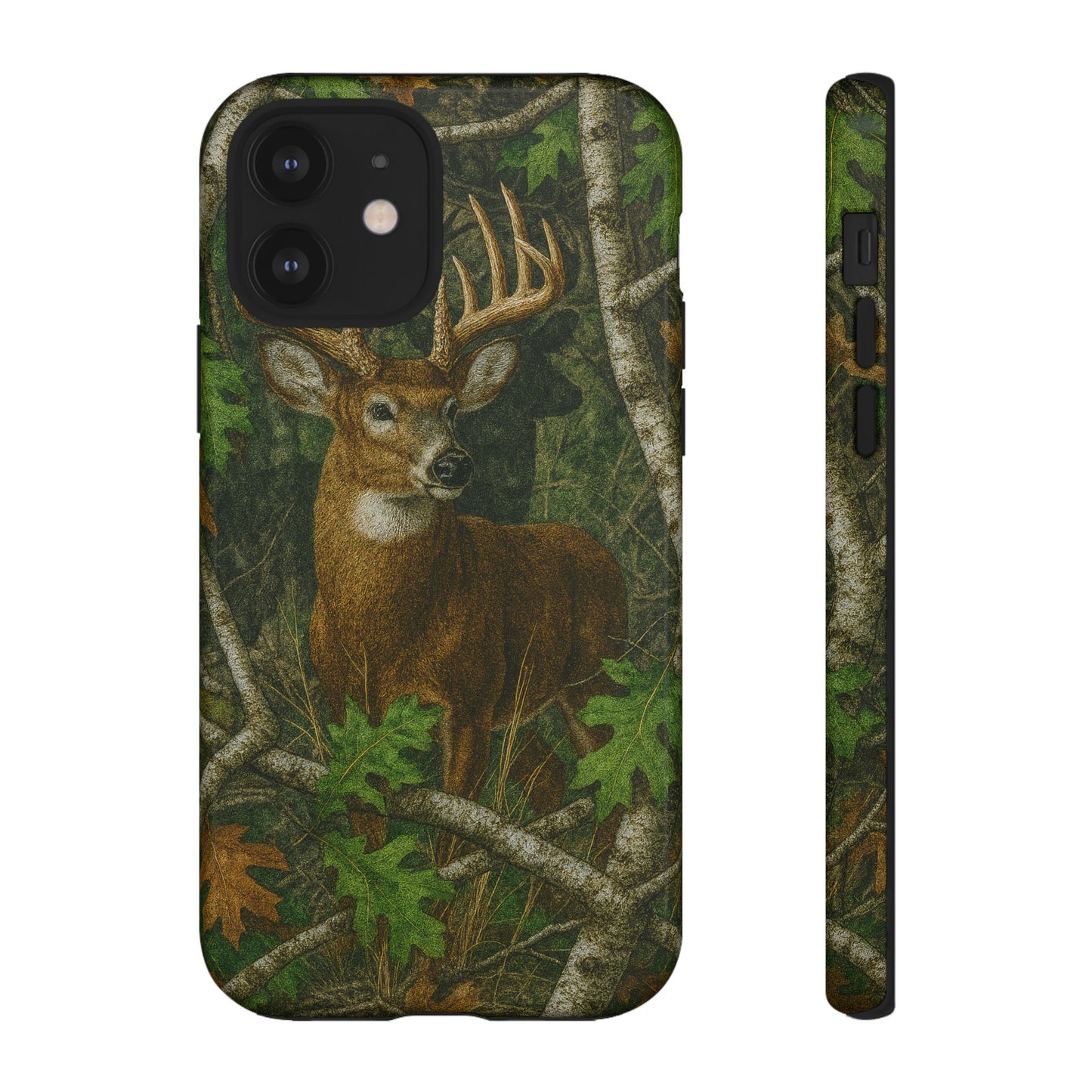 Deer Vintage Tree Camouflage Tough Phone Case