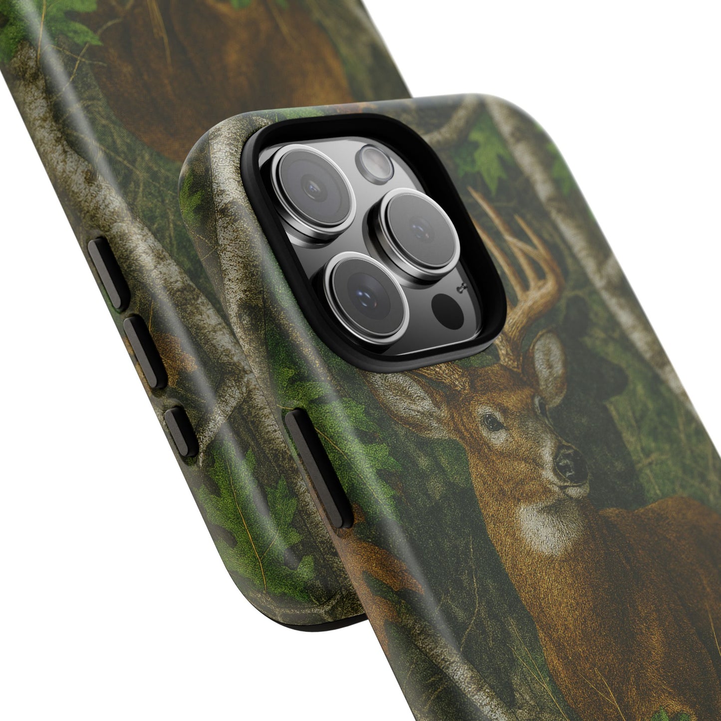 Deer Vintage Tree Camouflage Tough Phone Case