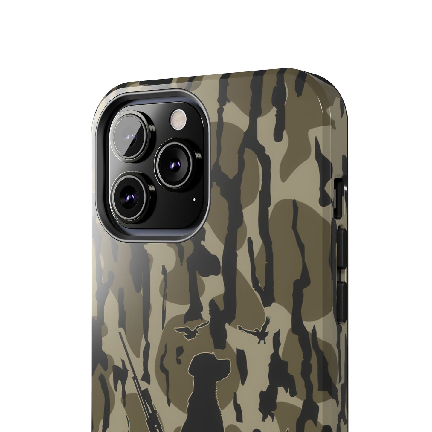 VINTAGE DUCK HUNTING CAMO TOUGH PHONE CASE – DOG HUNTER GIFT
