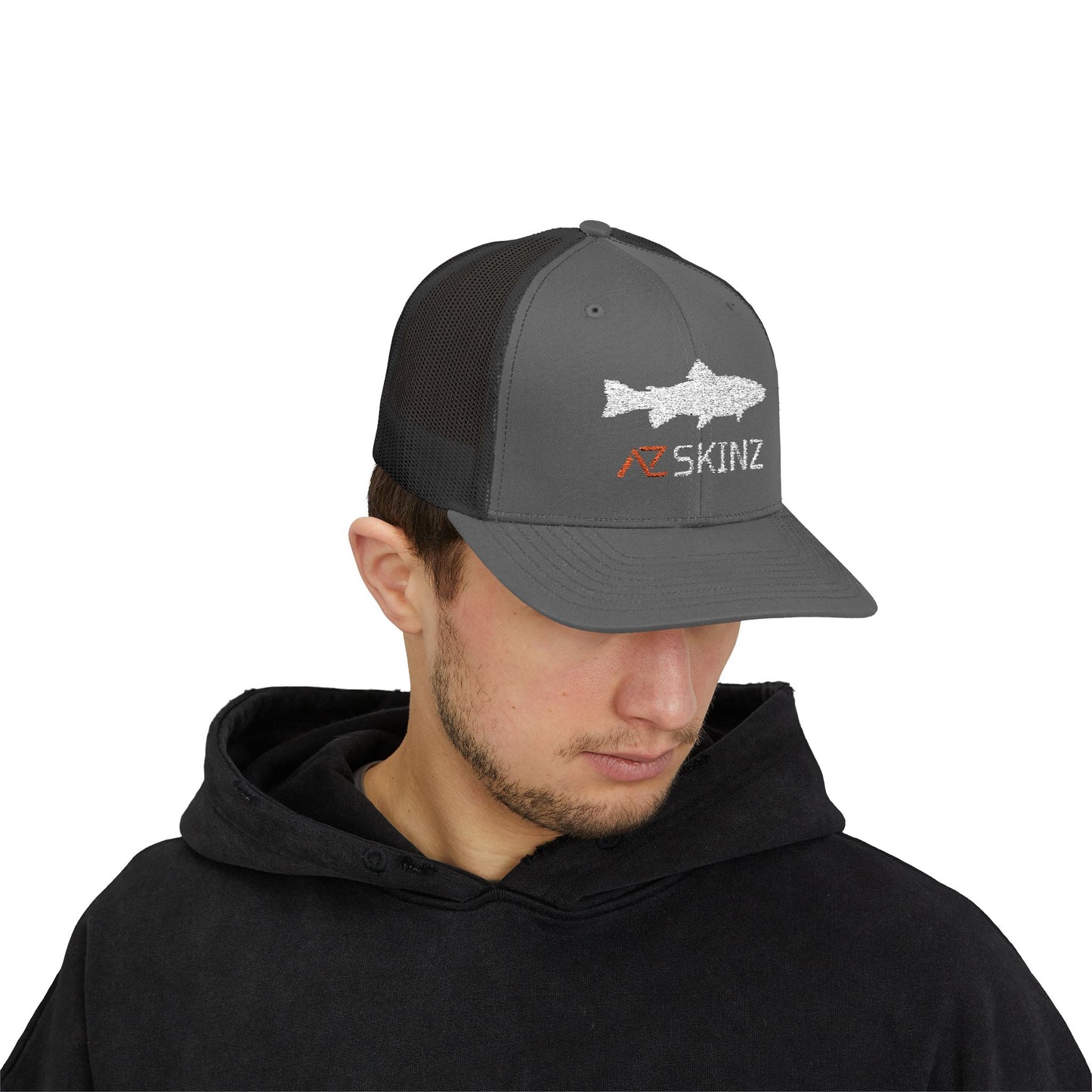 Mountain Trout Flat Brim Trucker Cap