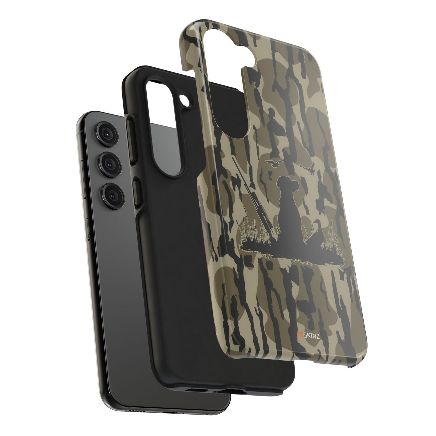 VINTAGE DUCK HUNTING CAMO TOUGH PHONE CASE – DOG HUNTER GIFT