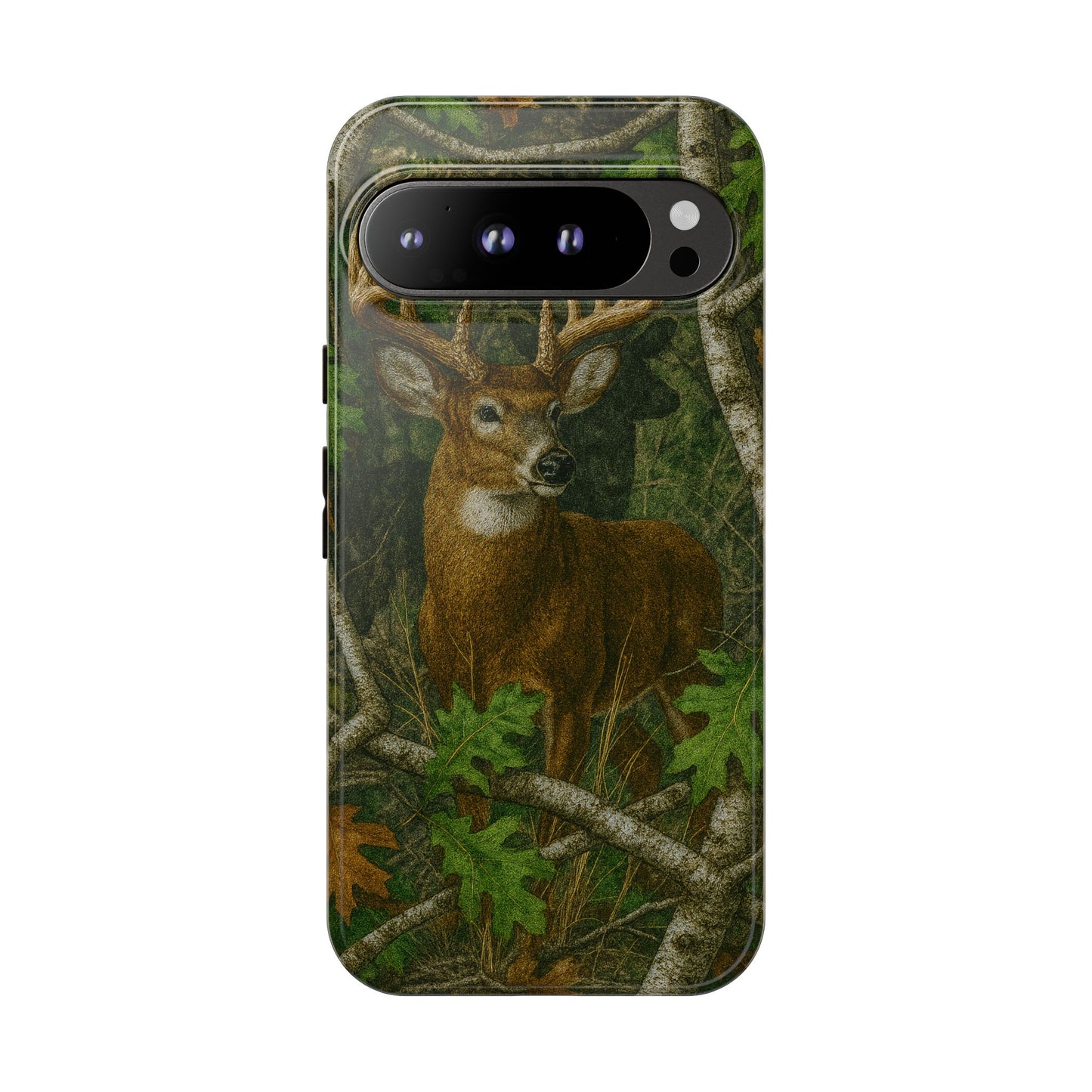 Deer Vintage Tree Camouflage Tough Phone Case