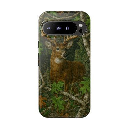 Deer Vintage Tree Camouflage Tough Phone Case
