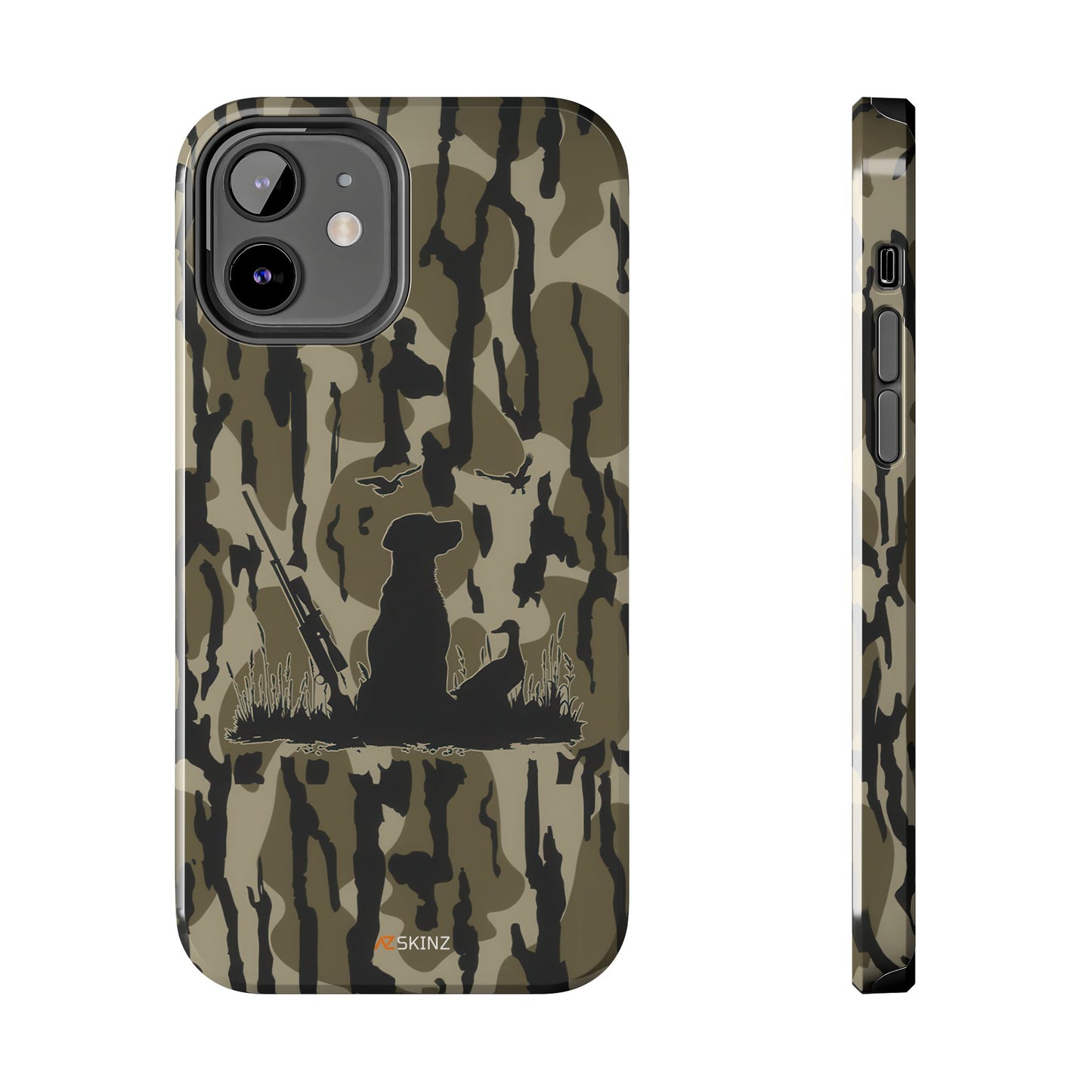 VINTAGE DUCK HUNTING CAMO TOUGH PHONE CASE – DOG HUNTER GIFT