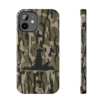 VINTAGE DUCK HUNTING CAMO TOUGH PHONE CASE – DOG HUNTER GIFT