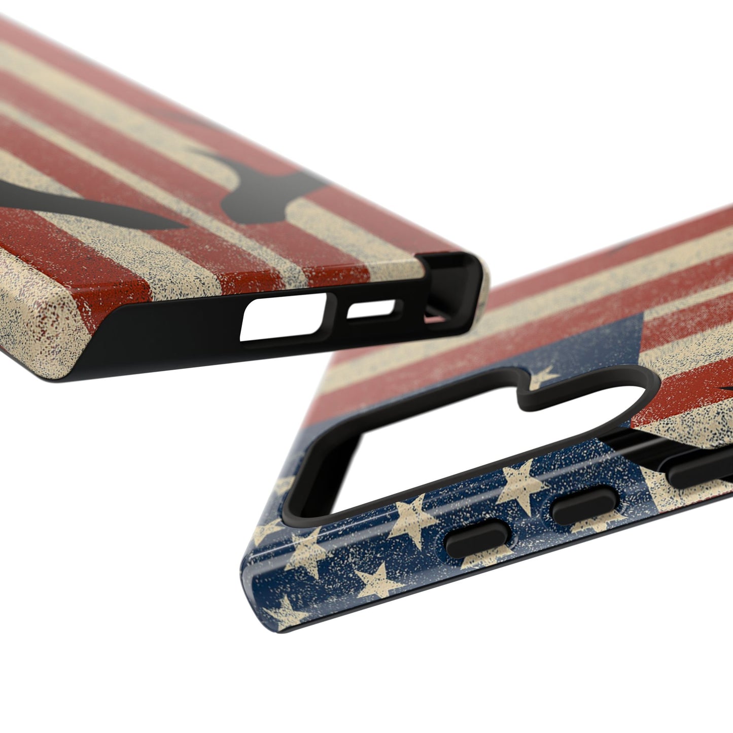 Deer Hunting American Flag Tough Phone Case
