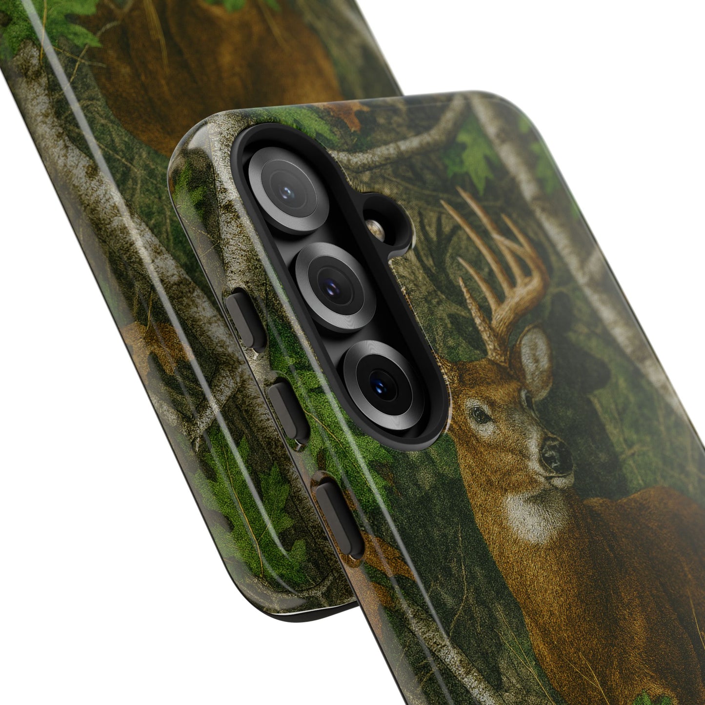 Deer Vintage Tree Camouflage Tough Phone Case