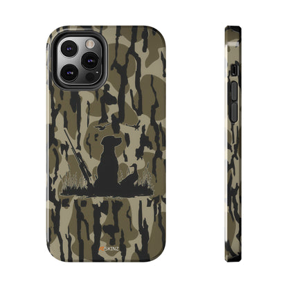 VINTAGE DUCK HUNTING CAMO TOUGH PHONE CASE – DOG HUNTER GIFT