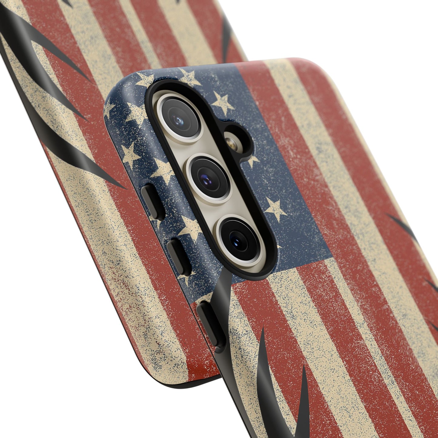 Deer Hunting American Flag Tough Phone Case