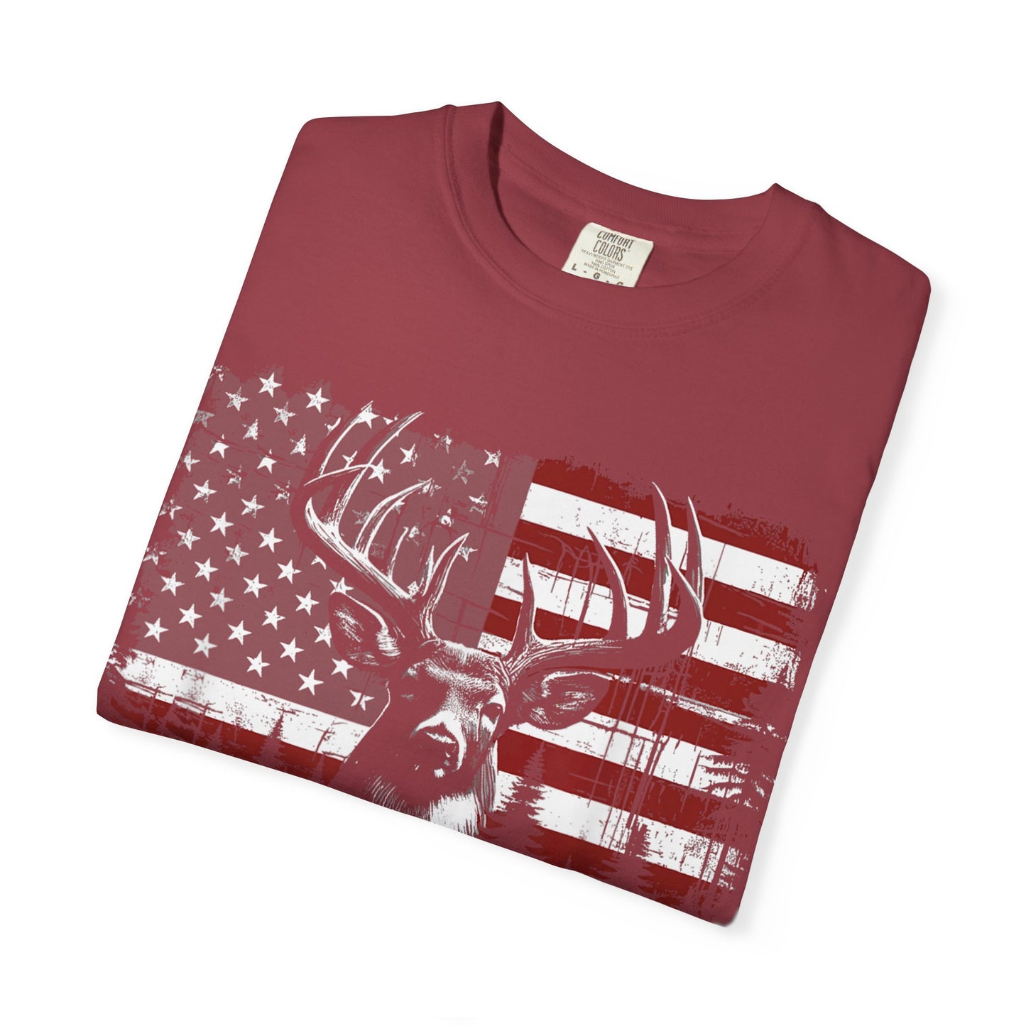 Deer Hunting American Flag Tshirt