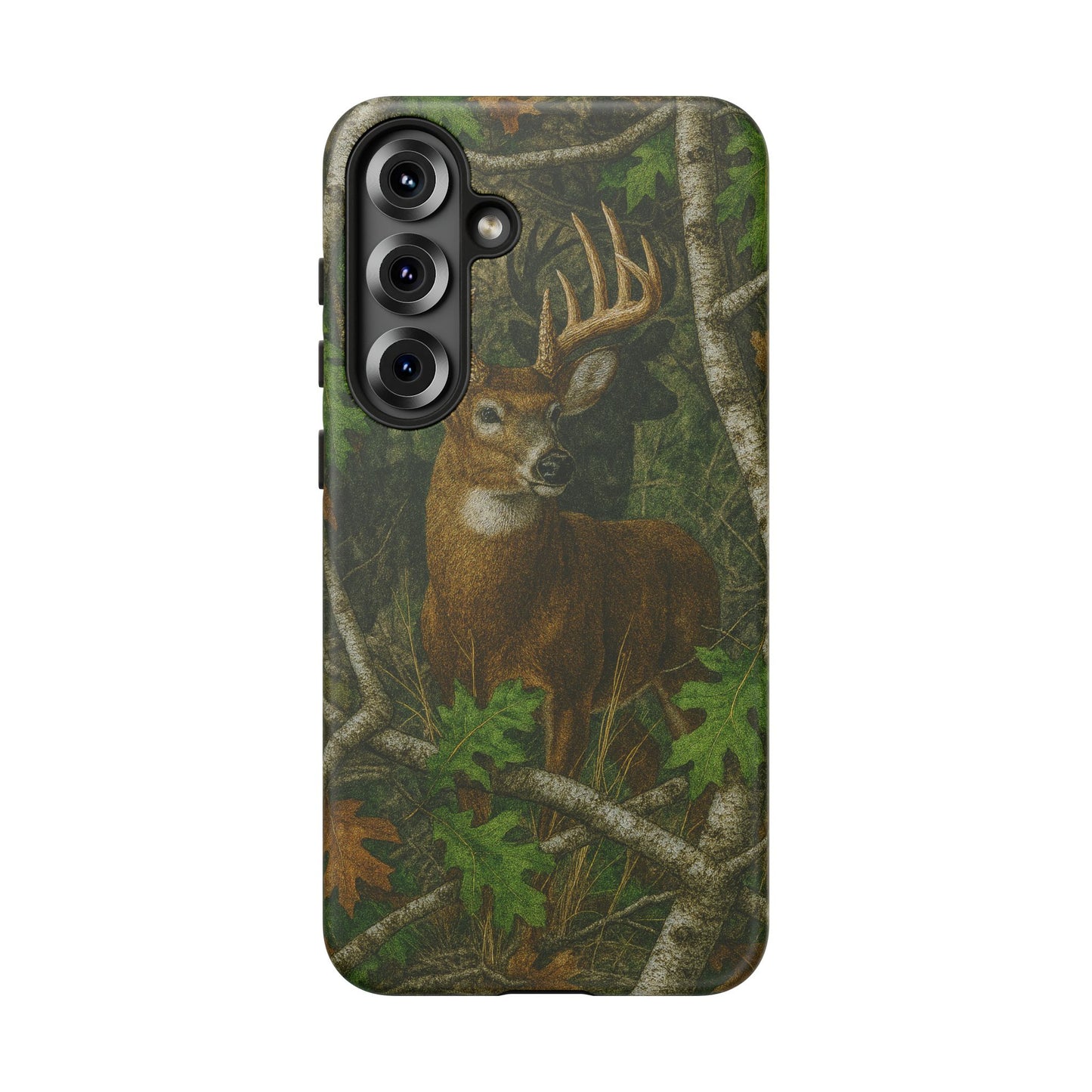 Deer Vintage Tree Camouflage Tough Phone Case