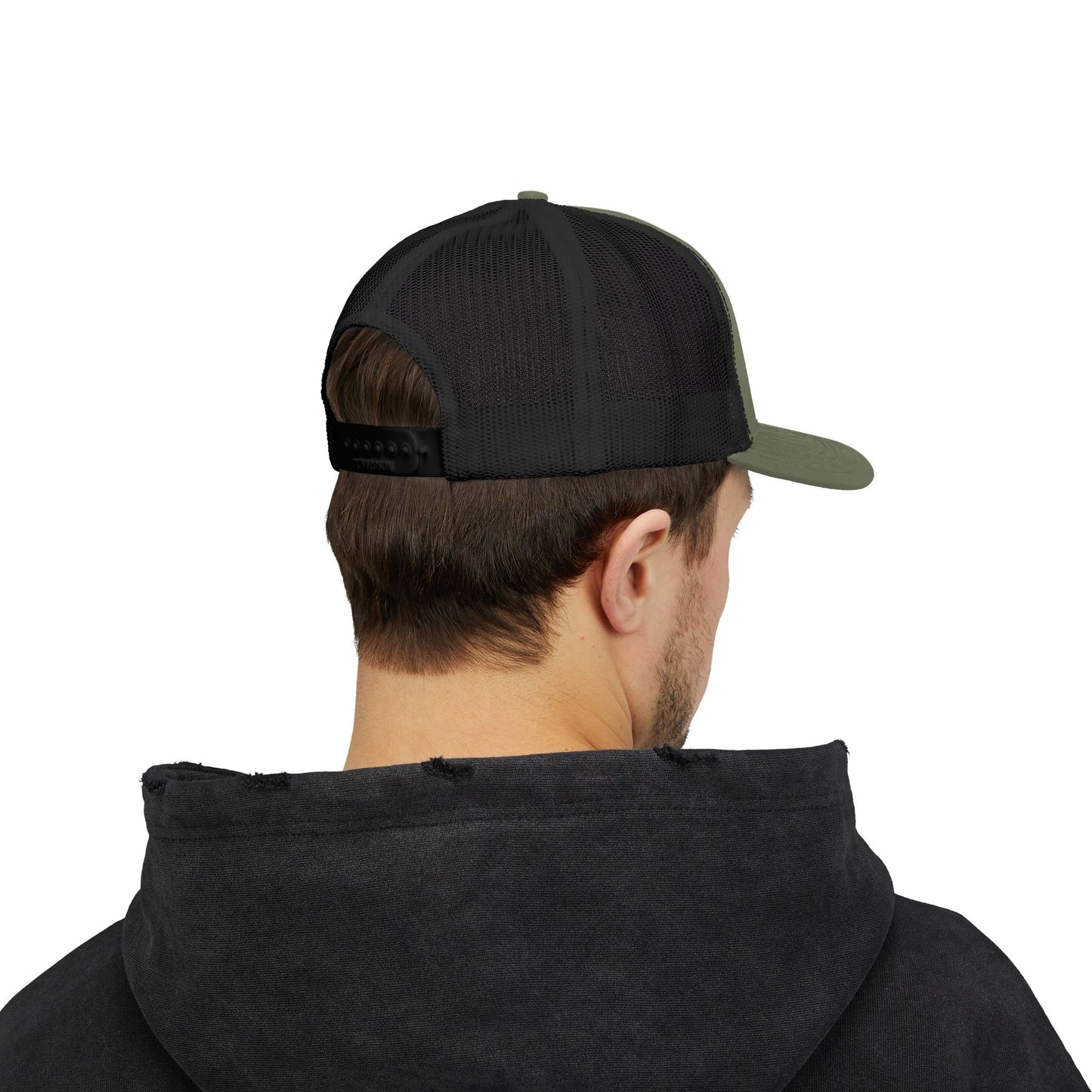 Mountain Trout Flat Brim Trucker Cap