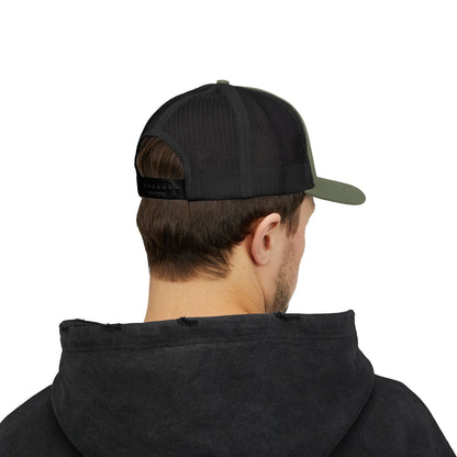 Mountain Trout Flat Brim Trucker Cap
