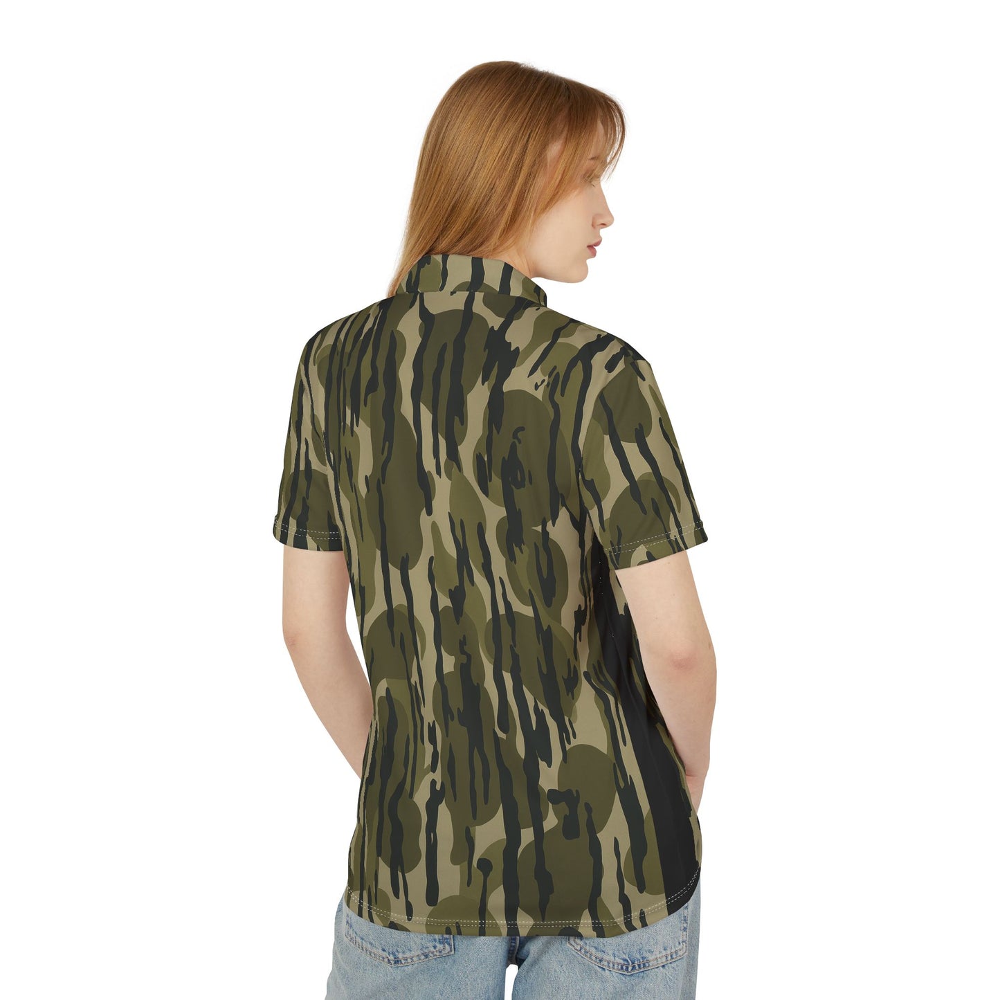 Camo Print Unisex Polo Shirt