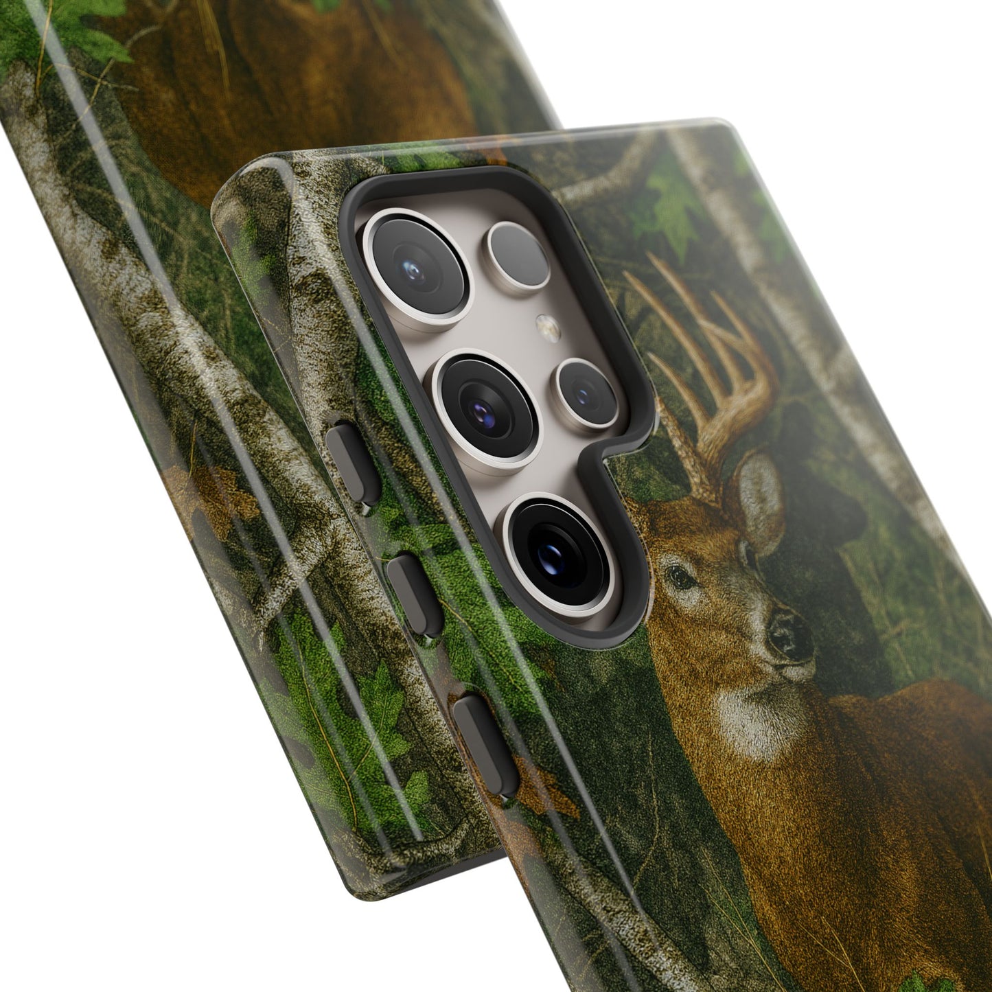 Deer Vintage Tree Camouflage Tough Phone Case